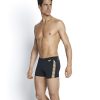 Men Speedo Swimwear And Board Shorts | Speedo Monogram Aquashort Black/ Papaya Punch