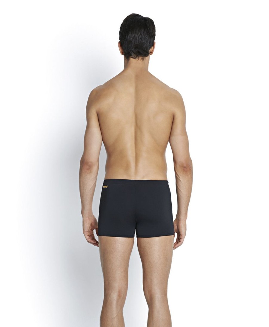 Men Speedo Swimwear And Board Shorts | Speedo Monogram Aquashort Black/ Papaya Punch