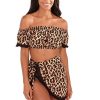 Women South Beach Beachwear | Bandeau Top And Wrap Beach Skirt Co-Ord Set