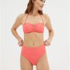 Women George Bikini Sets | Pink Bandeau High Waist Bikini Set