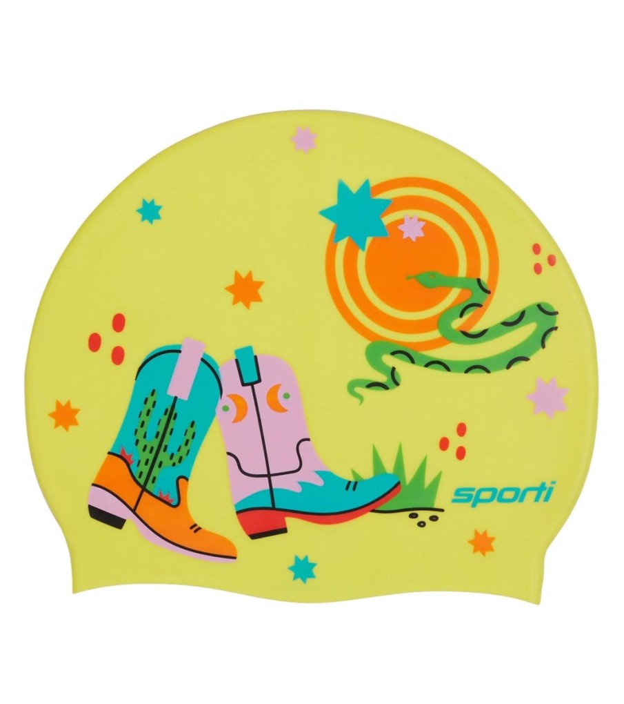 Swim Equipment Sporti | Cowboy Silicone Swim Cap Rainbow