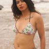 Women Esha Lal Bikini Sets | Vintage Garden Reversible Trikini