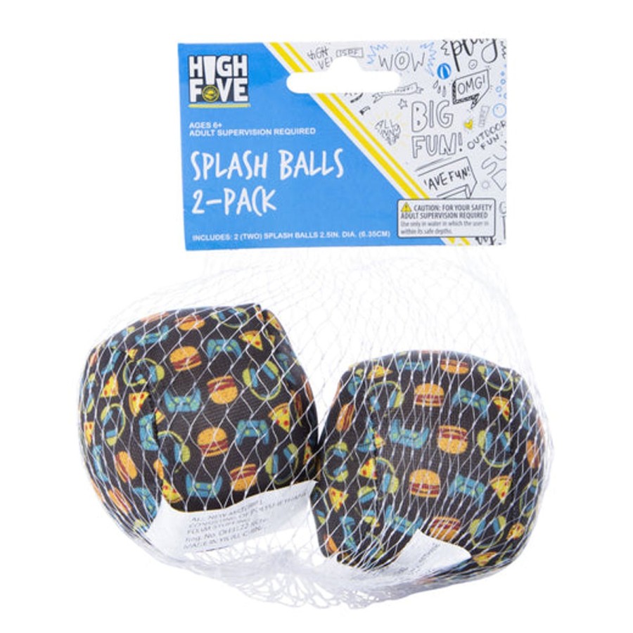 Kids HIGHFIVE Pool Floats & Games | Dunk 'N Drench Splash Balls™ 2-Pack Gamer