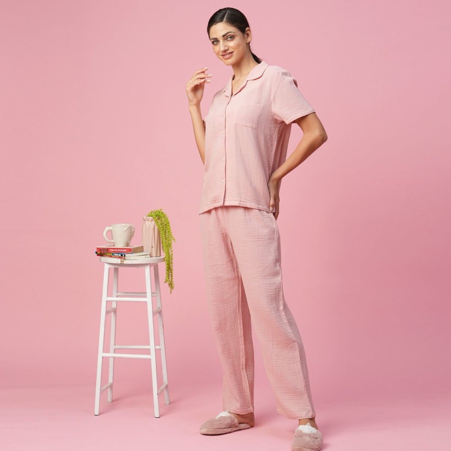 Women The Beach Company Nightwear | Double Cotton Pyjama Set