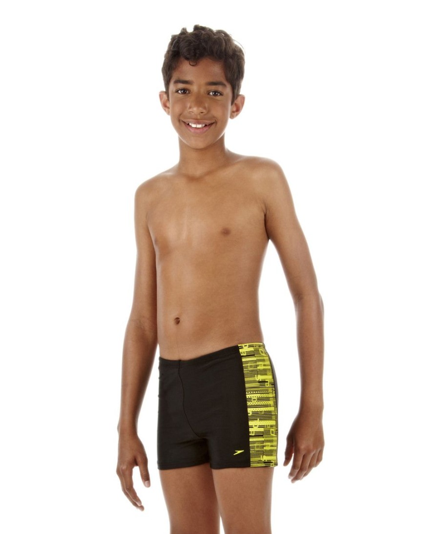 Kids Speedo Swimsuits For Boys | Speedo Ayrton Aquashort Black/Acid