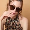 Women Vero Moda Sunglasses | Brown Cat Eye Sunglasses