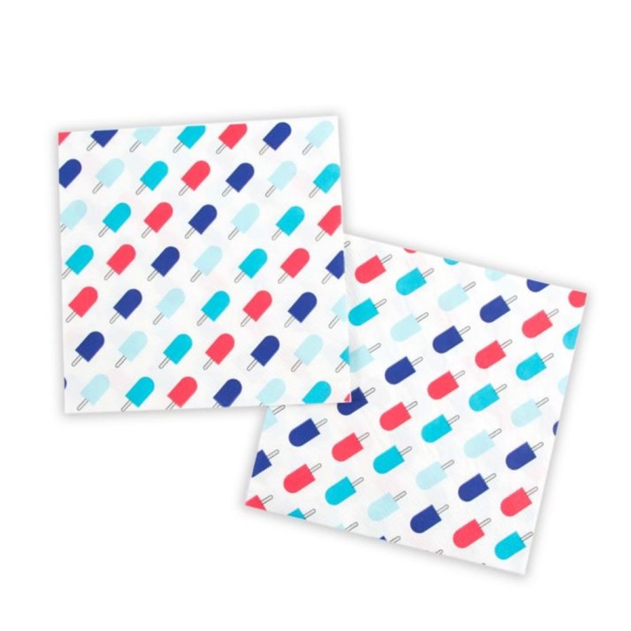 Pool Fun H for Happy™ | Americana Popsicle Lunch Napkins (36Pc) Multi