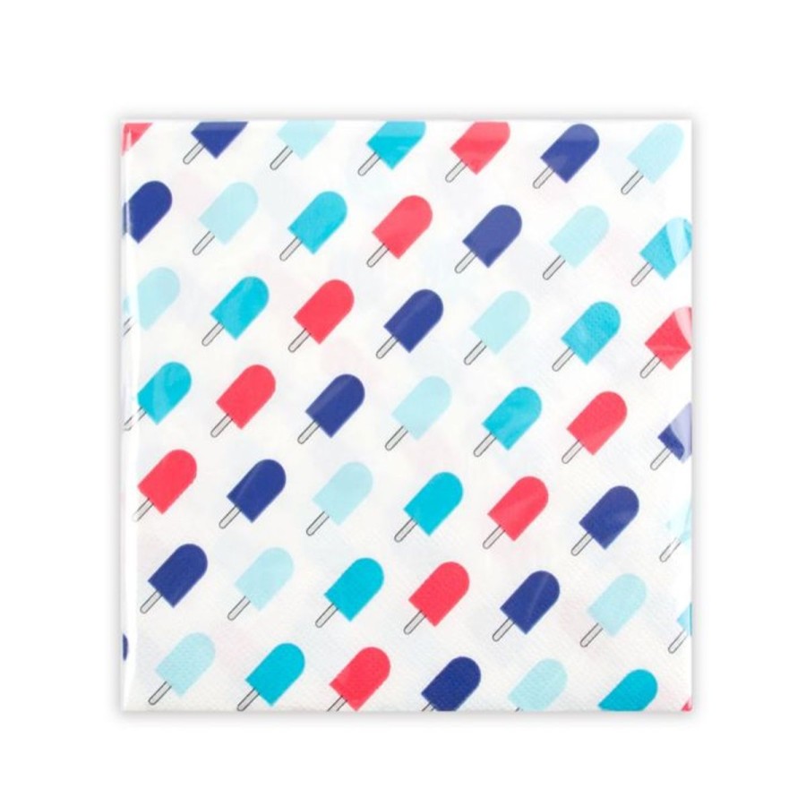 Pool Fun H for Happy™ | Americana Popsicle Lunch Napkins (36Pc) Multi