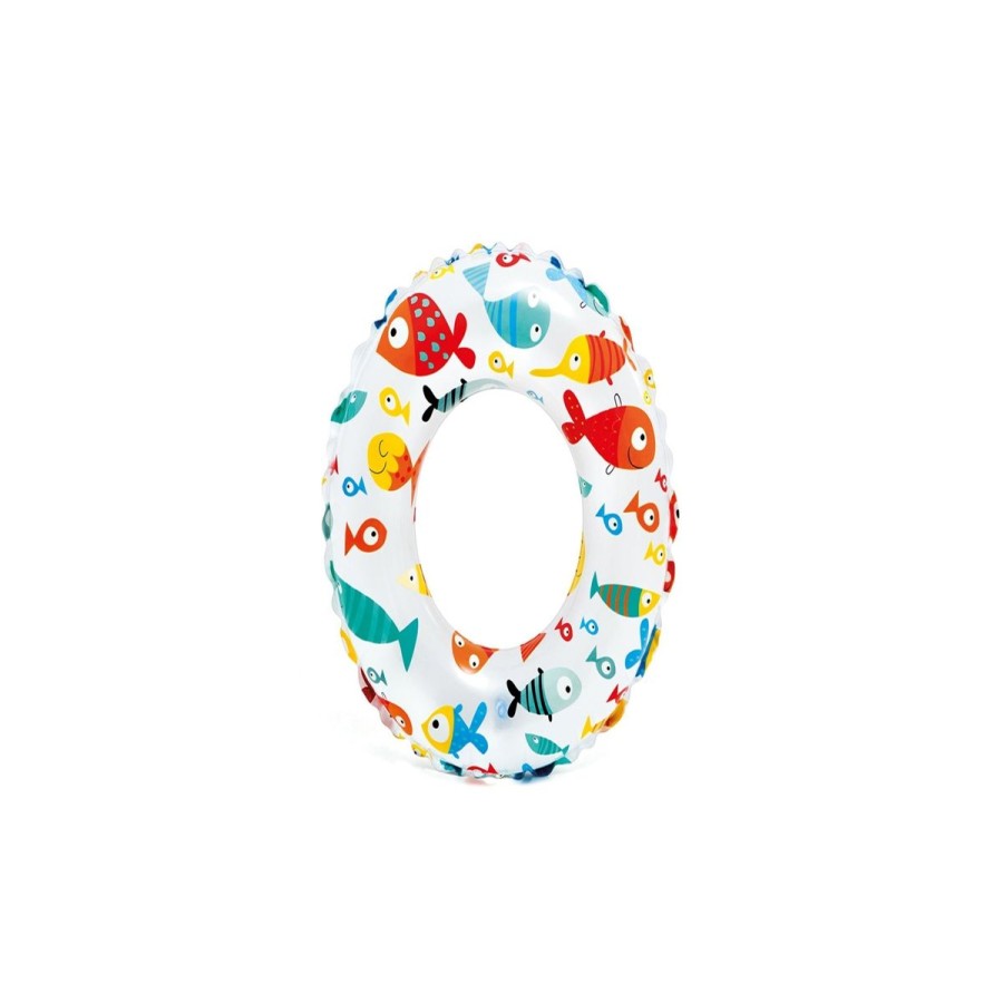 Kids The Beach Company Swim Rings & Seats | Lively Print Transparent Ring Reef