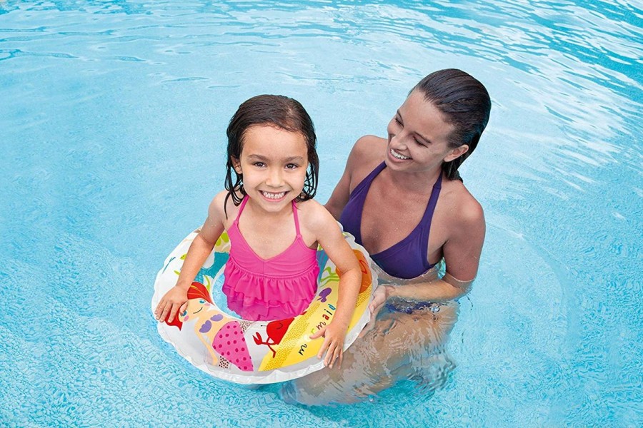 Kids The Beach Company Pool Floats & Games | Ocean Reef Transparent Rings White