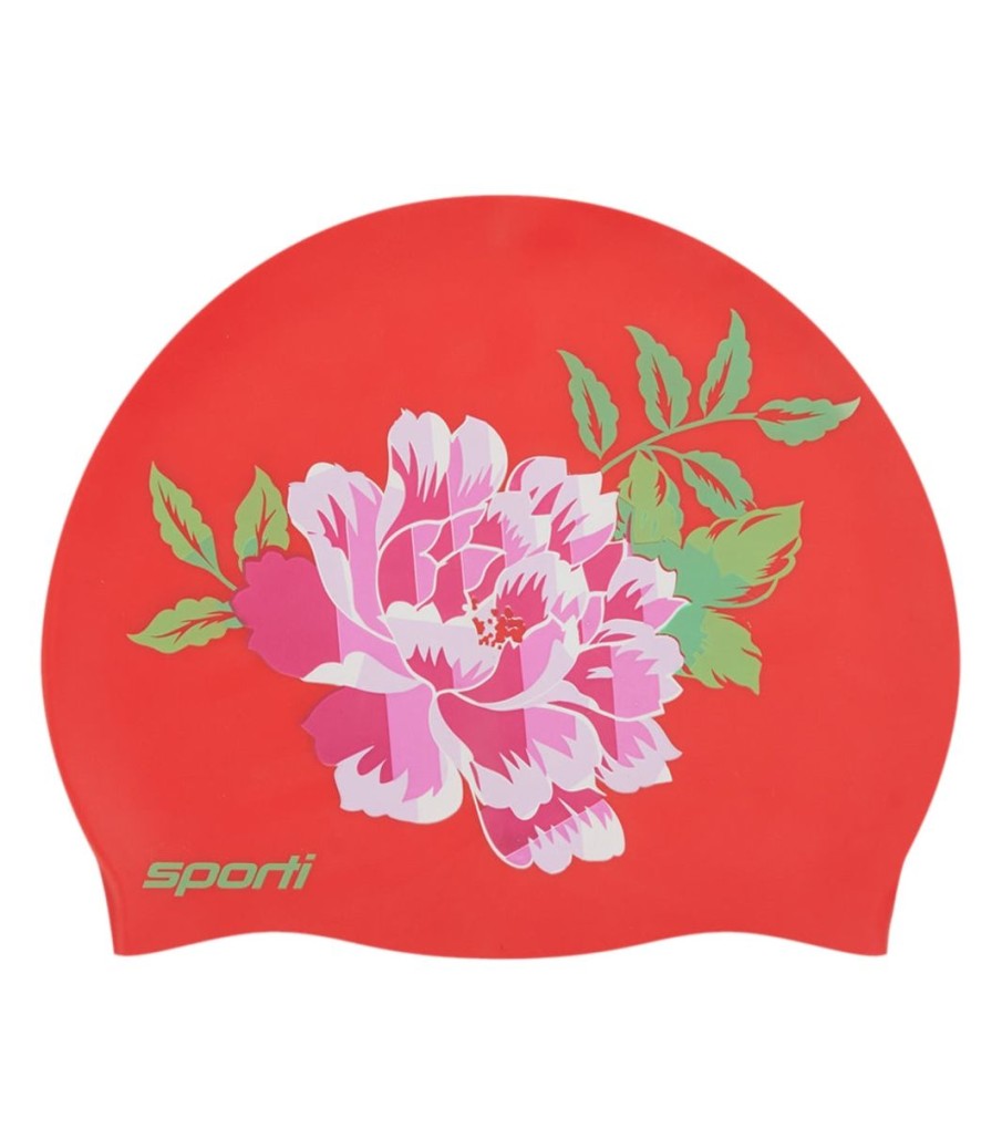 Swim Equipment Sporti | Silicone Swim Cap Chinoiserie Floral