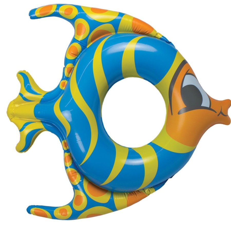 Kids Poolmaster Swim Rings & Seats | Fish Tube Blue