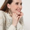 Women Vero Moda Resort Jewellery | Golden Faux Pearl Drop Earrings