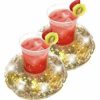 Pool Fun The Beach Company | Inflatable Glitter Drink Holder (Pack Of 2)