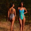 Women Goya Swim Swimwear | Python X Tridha Chowdhary - Reversible Snake Print Cutout Monokini