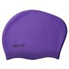 Swim Equipment Sporti | Solid Long Hair Bun Silicone Swim Cap Purple