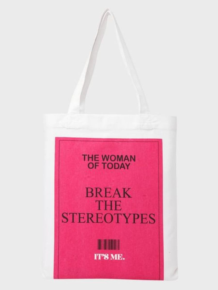 Women Vero Moda Bags & Totes | Woman Of Today Print Tote Bag White