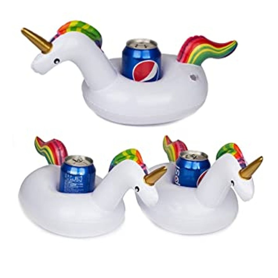 Pool Fun The Beach Company | Inflatable Unicorn Drink Holder (Pack Of 3)