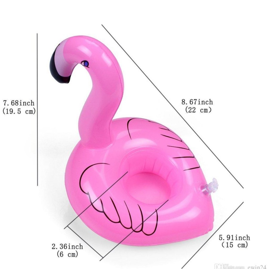 Pool Fun The Beach Company | Inflatable Flamingo Drink Holder (Pack Of 2)