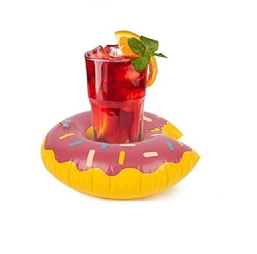 Pool Fun The Beach Company | Inflatable Mini Donut Drink Holder (Pack Of 2)