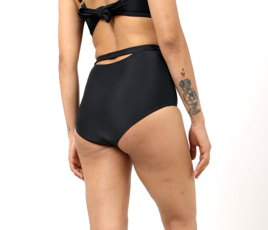 Women Esha Lal Bikini Sets | Black High Waist Bottoms