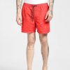 Men JACK & JONES Swimwear And Board Shorts | Red Printed Swim Shorts