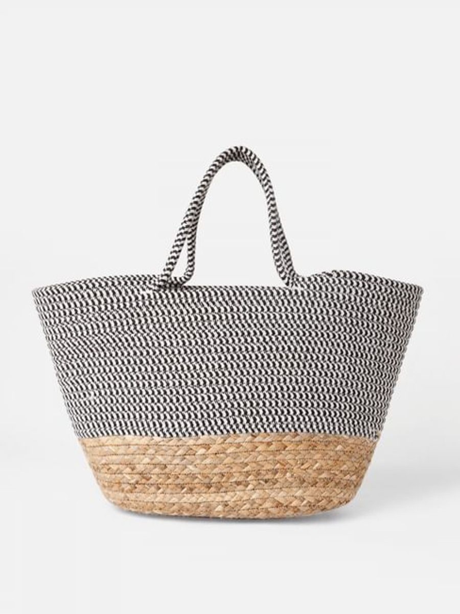 Women Vero Moda Bags & Totes | Black Knit Tote Bag