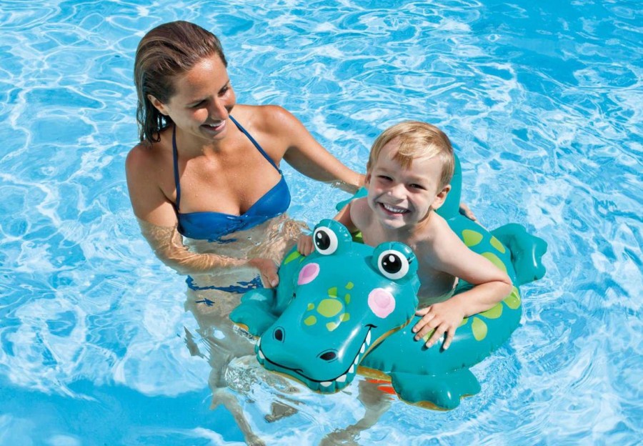 Kids The Beach Company Pool Floats & Games | Alligator Swim Ring