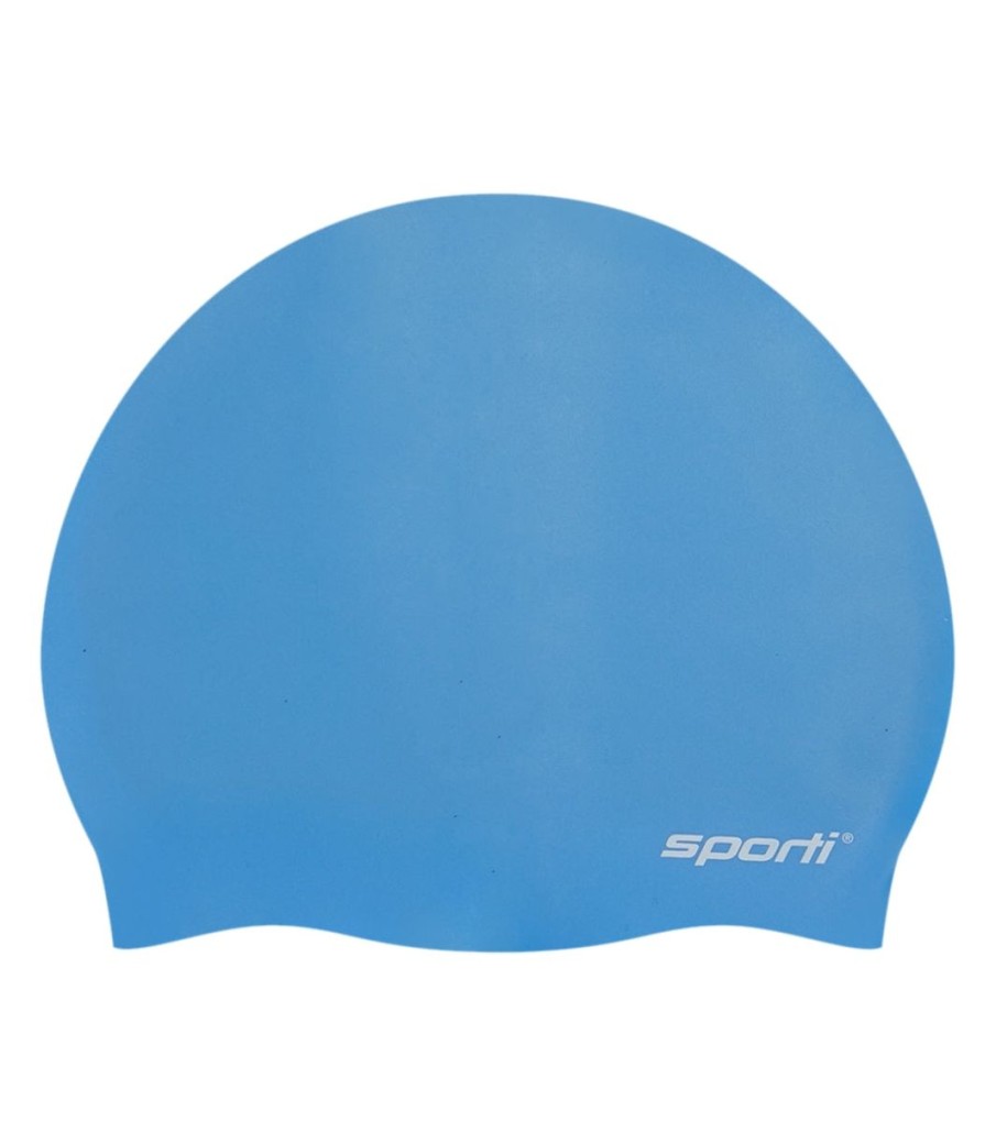 Kids Sporti Swimming Caps | Kids Silicone Swim Cap Blue