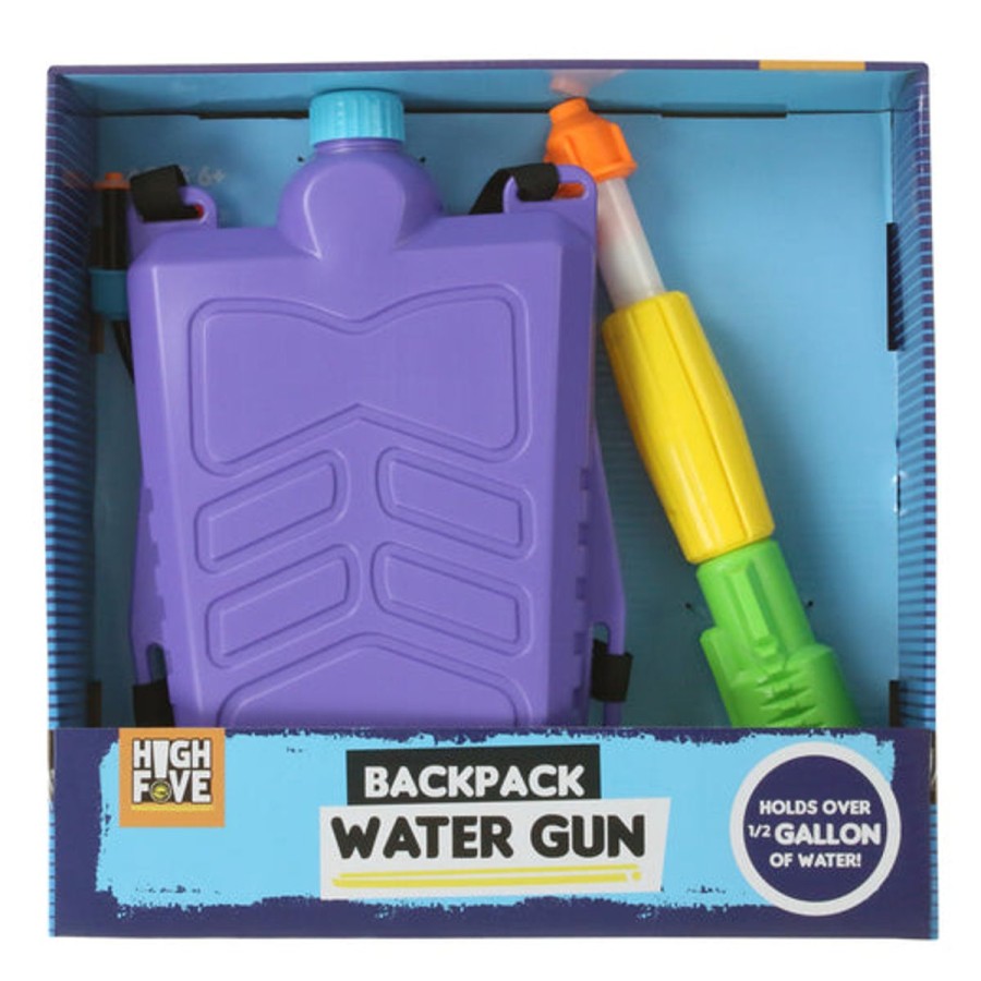 Kids HIGHFIVE Pool Floats & Games | Purple Backpack Water Gun