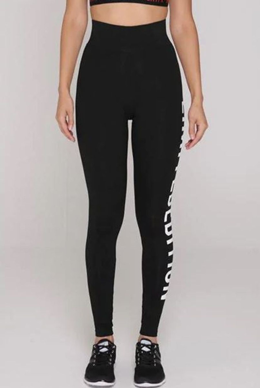 Women Golddigga Activewear | Limited Edition Logo Leggings Black