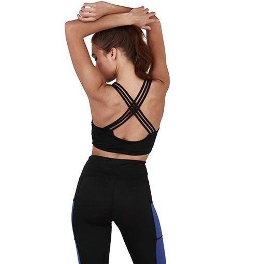 Women South Beach Activewear | South Beach Cross Back Panel Stripe