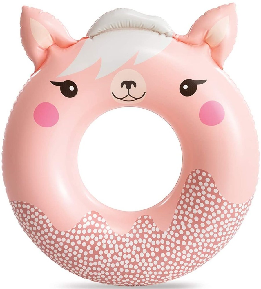 Kids The Beach Company Swim Rings & Seats | Pink Cute Llama Ring