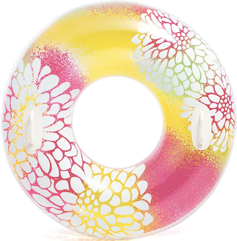 Kids The Beach Company Pool Floats & Games | 38" Transparent Tube - Flower Burst