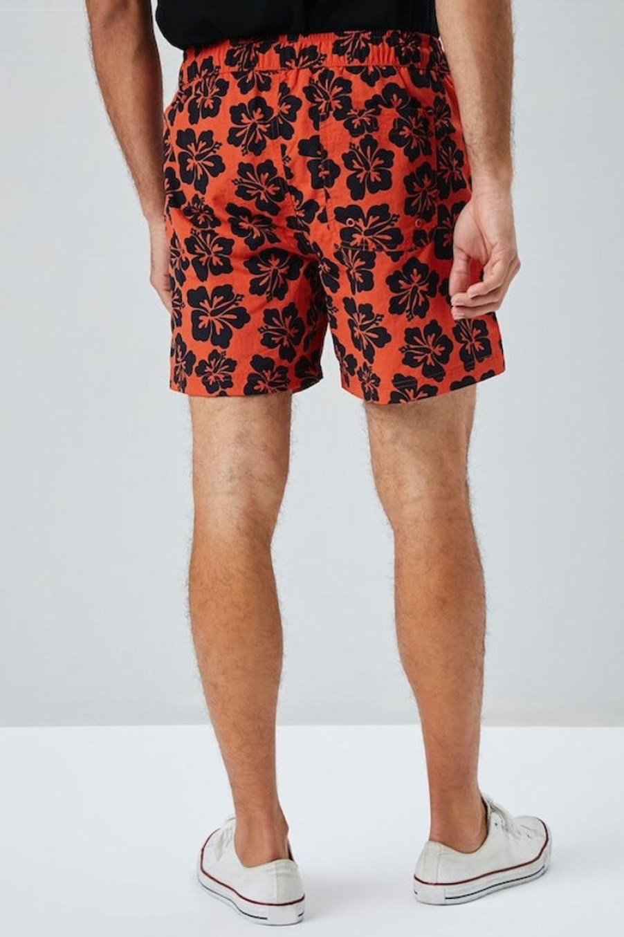 Men Forever21 Swimwear And Board Shorts | Floral Swim Shorts Multi