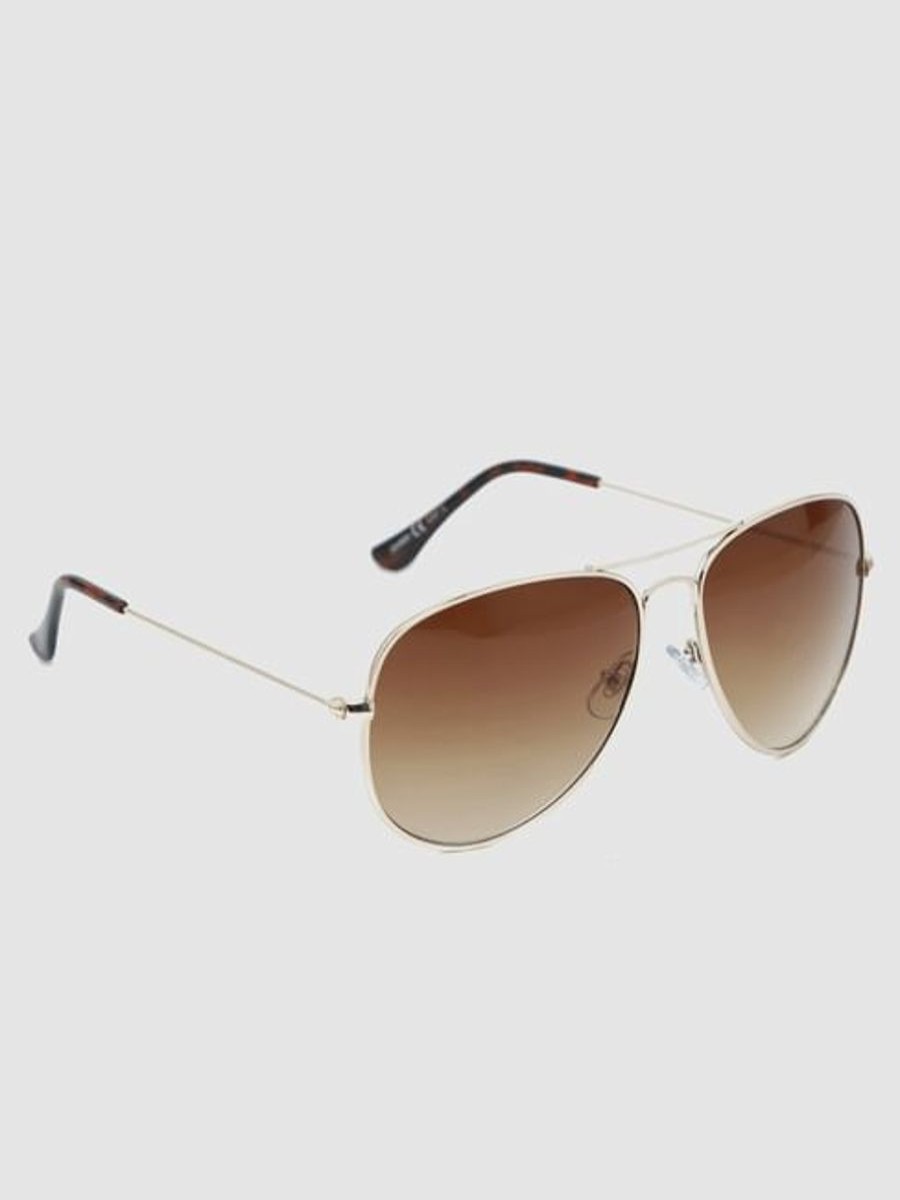 Men Jack And Jones Sunglasses | Brown Aviator Sunglasses