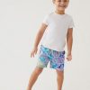 Kids Marks & Spencer Swimsuits For Boys | Sea Creature Swim Shorts Blue Mix