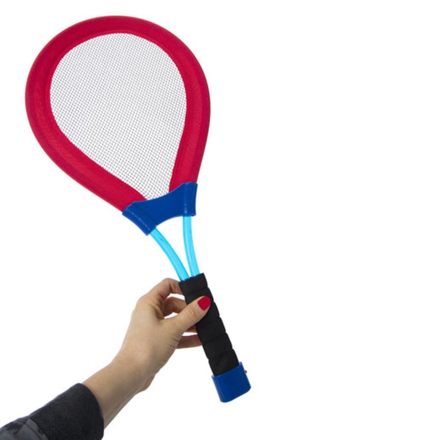 Pool Fun HIGHFIVE | Light-Up Badminton Racquets & Birdie Set Red