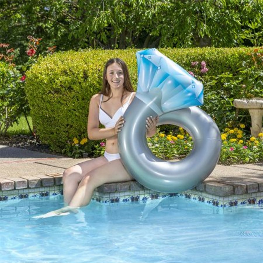 Kids Poolmaster Pool Floats & Games | Inflatable 35" Diamond Split Ring