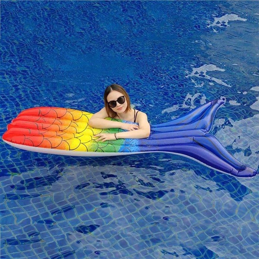 Pool Fun ClubSwim | Mermaid Inflatable Pool Float Lounger 69" Multi