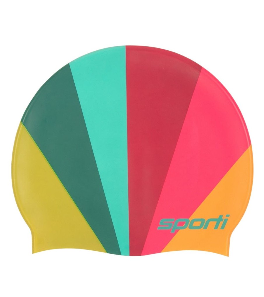 Swim Equipment Sporti | Limited Edition Silicone Swim Cap Rainbow