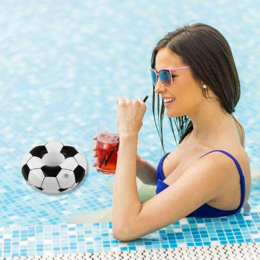 Pool Fun The Beach Company | Inflatable Football Drink Holder (Pack Of 2)