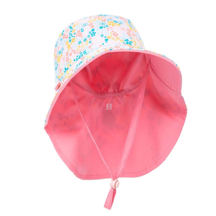 Women NABAIJI Travel Accessories | Baby Reversible Uv Protection Hat Pink Pink/ Flower Print