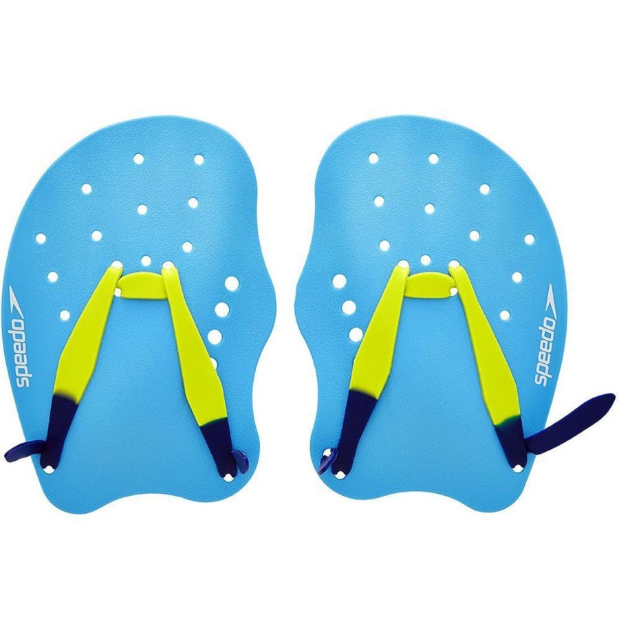 Swim Equipment Speedo | Speedo Tech Paddles Adult/ Unisex Turquoise/Lime Punch/Ultramarine