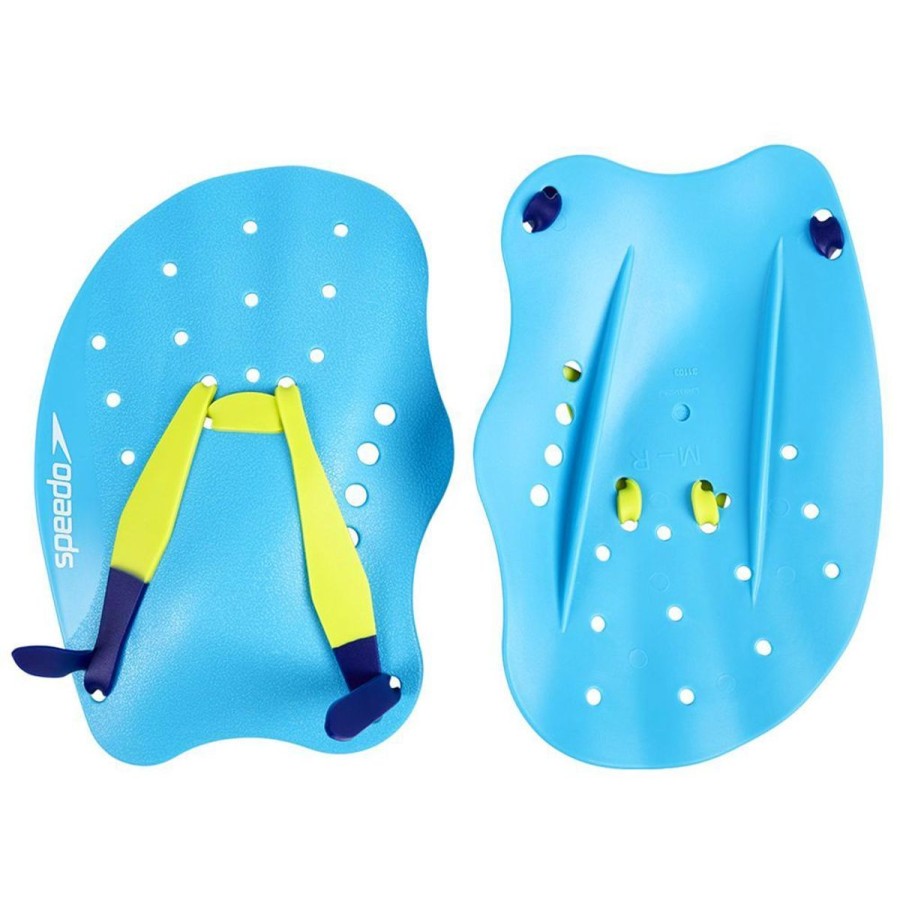 Swim Equipment Speedo | Speedo Tech Paddles Adult/ Unisex Turquoise/Lime Punch/Ultramarine