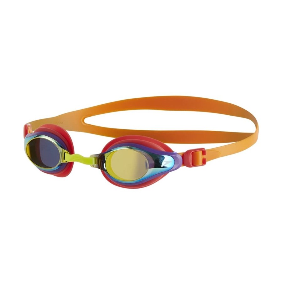 Swim Equipment Speedo | Mariner Supreme Mirror Junior Goggles Orange/Gold