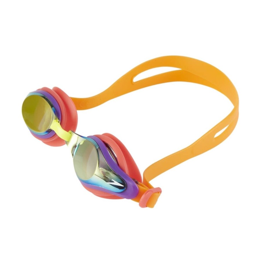 Swim Equipment Speedo | Mariner Supreme Mirror Junior Goggles Orange/Gold