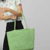 Women ONLY Bags & Totes | Straw Bag Green