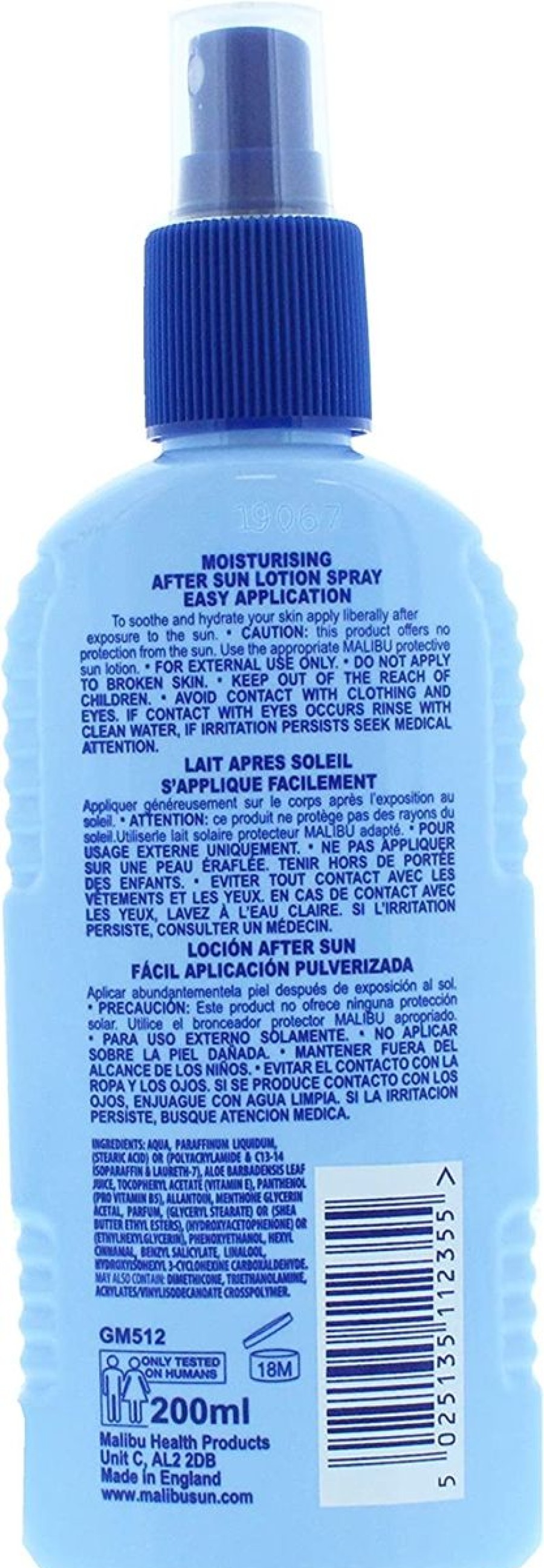 Women Malibu Sun Suncare | After Sun Lotion Spray 200Ml