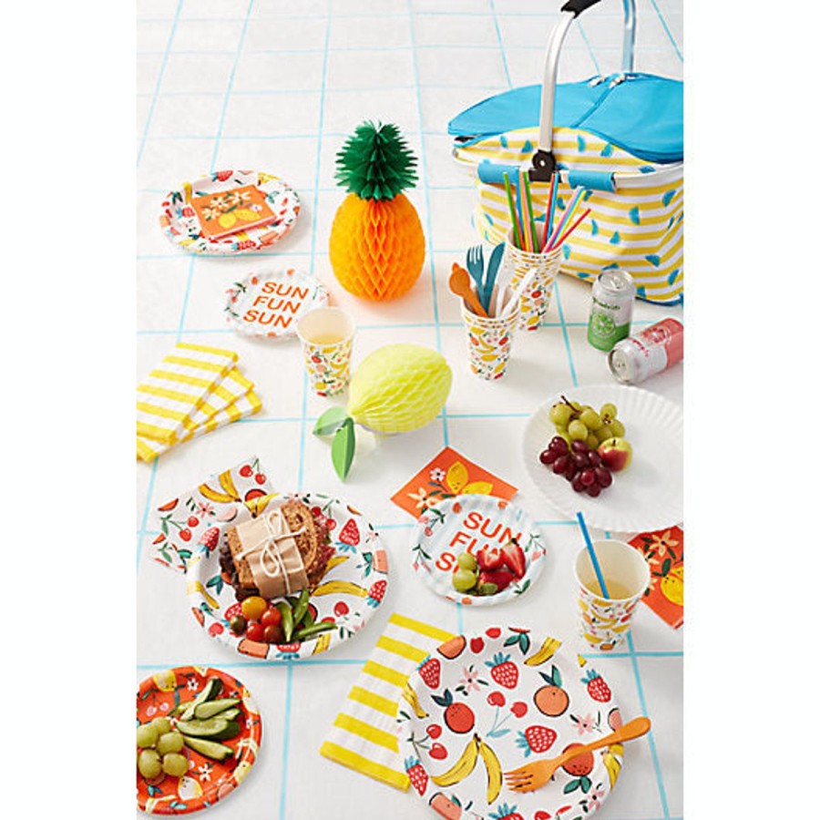 Pool Fun H for Happy™ | Fruits And Fun Paper Plates (18Pc)